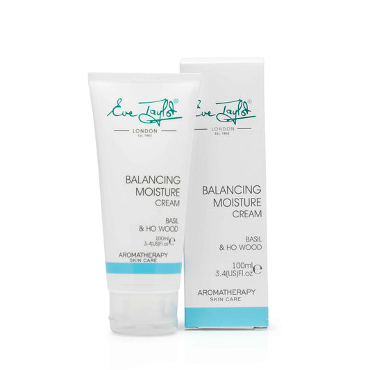 Two tubes of Eve Taylor Balancing Moisture Cream on a white background