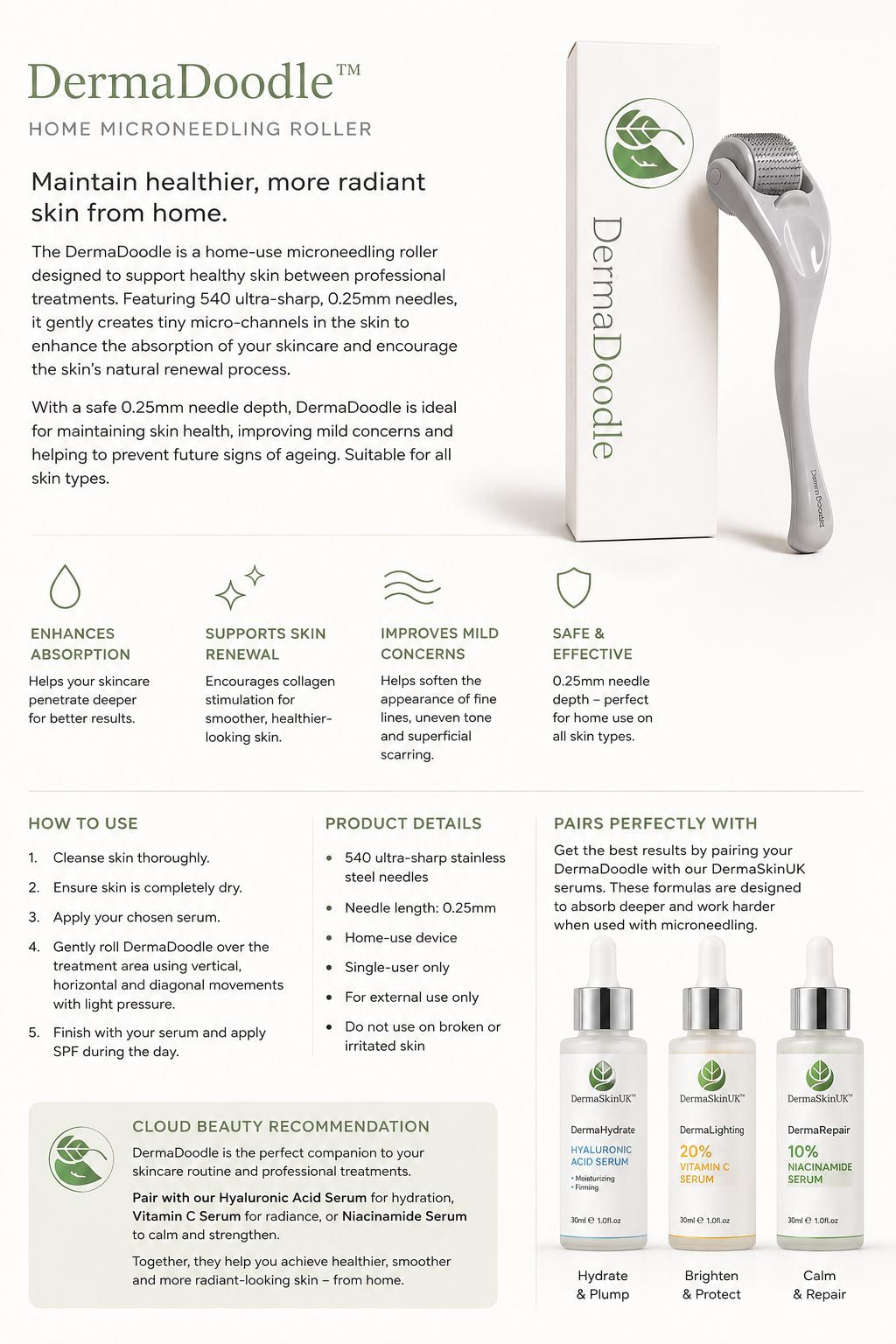 DermaSkinUK DermaHydrate Hyaluronic Acid Serum