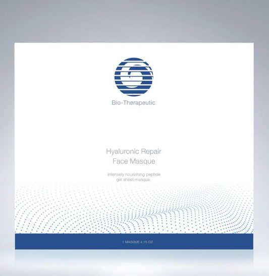 Hyaluronic Repair face masque box with Bio-Therapeutic logo and product name