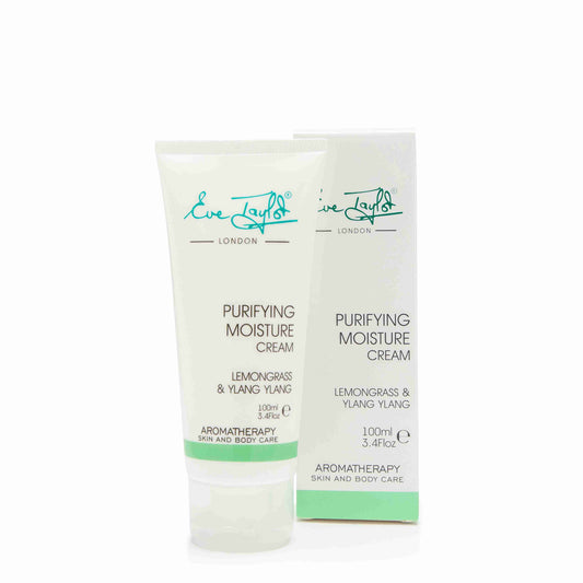 Two tubes of Eve Taylor Purifying Moisture Cream on a white background