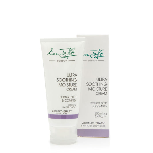 Two tubes of Eve Taylor Ultra Soothing Moisture Cream on a white background