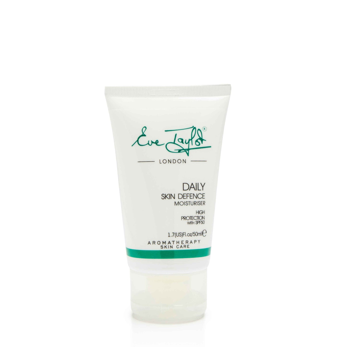 Tube of Eve Taylor Daily Skin Defence Moisturizer on a white background