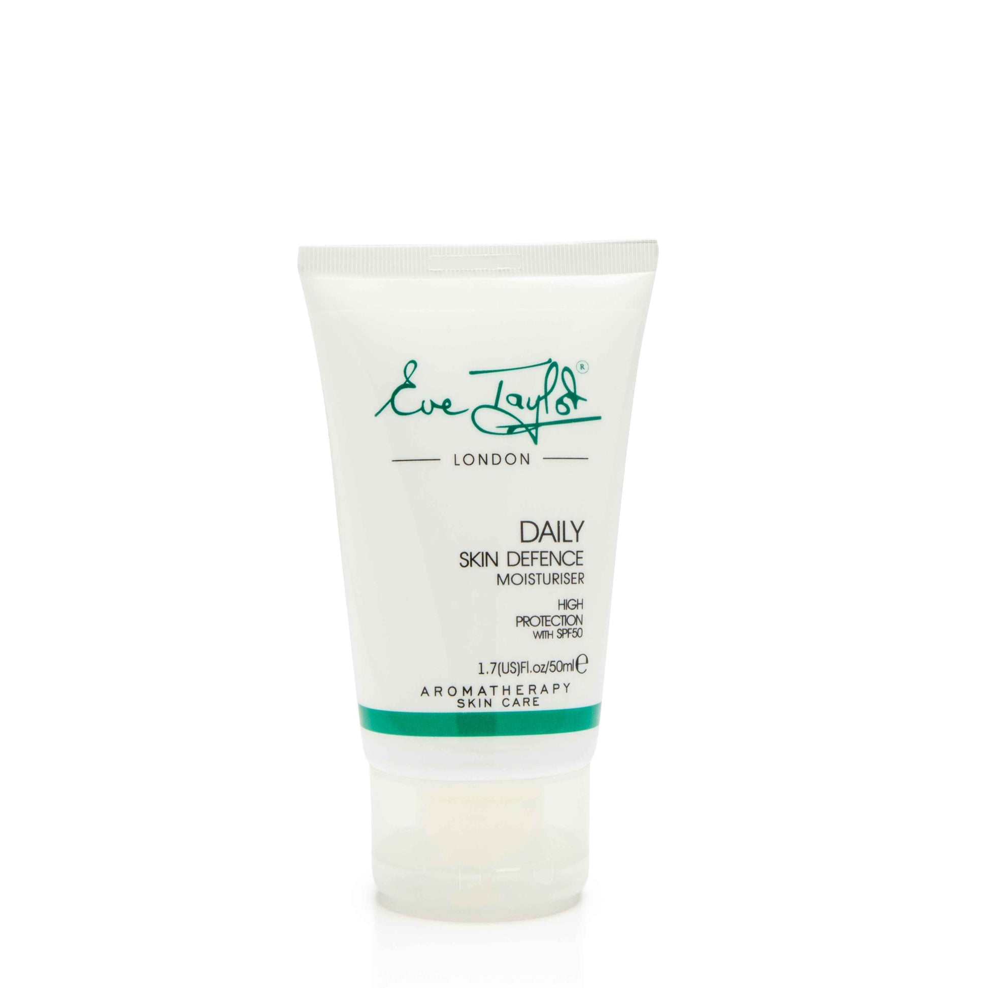 Tube of Eve Taylor Daily Skin Defence Moisturizer on a white background