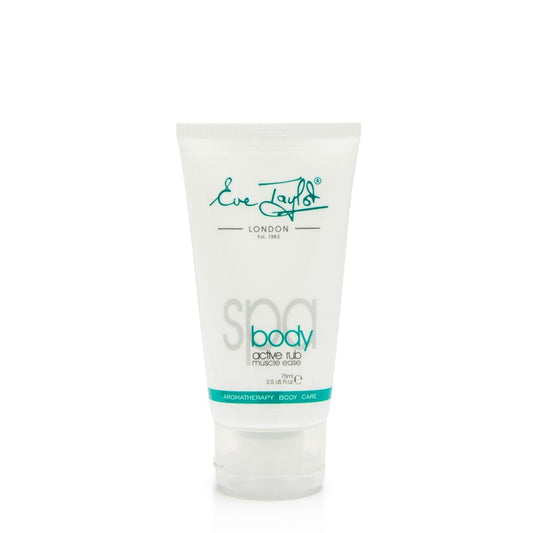 Body rub muscle ease cream tube, white with green label