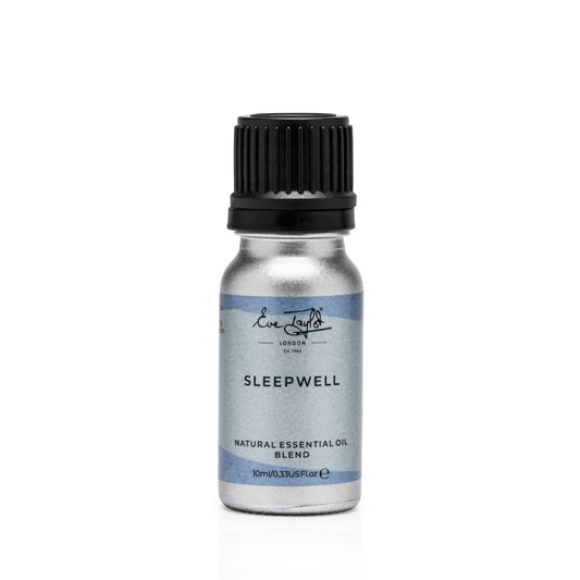 Sleepwell natural essential oil blend bottle with black ribbed cap